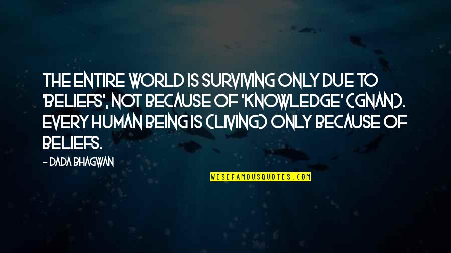 Chilling Scenes Quotes By Dada Bhagwan: The entire world is surviving only due to Chilling Scenes Quotes By Dada Bhagwan: The entire world is surviving only due to