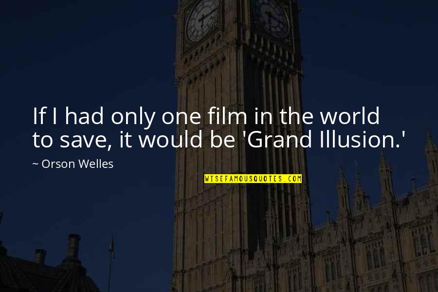 Chilly Weather Quotes By Orson Welles: If I had only one film in the