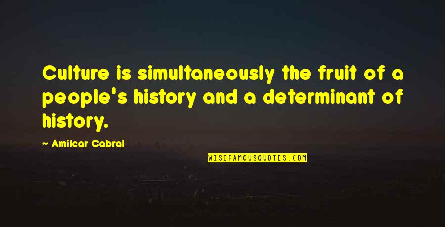 Chin Up Buttercup Quote Quotes By Amilcar Cabral: Culture is simultaneously the fruit of a people's
