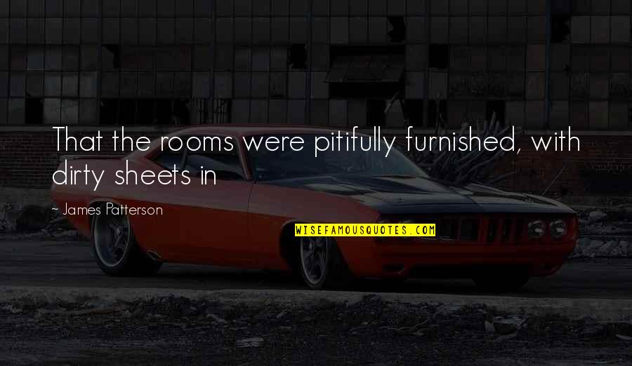 Chinaberries Red Quotes By James Patterson: That the rooms were pitifully furnished, with dirty