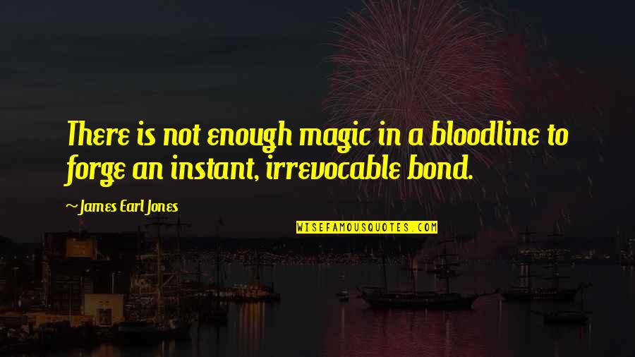 Chintan Trivedi Quotes By James Earl Jones: There is not enough magic in a bloodline