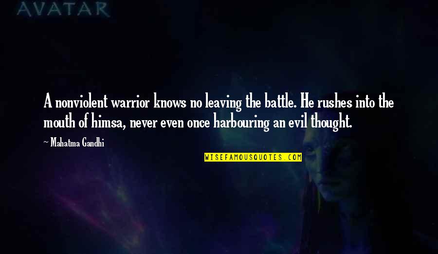Chippu Quotes By Mahatma Gandhi: A nonviolent warrior knows no leaving the battle. Chippu Quotes By Mahatma Gandhi: A nonviolent warrior knows no leaving the battle.