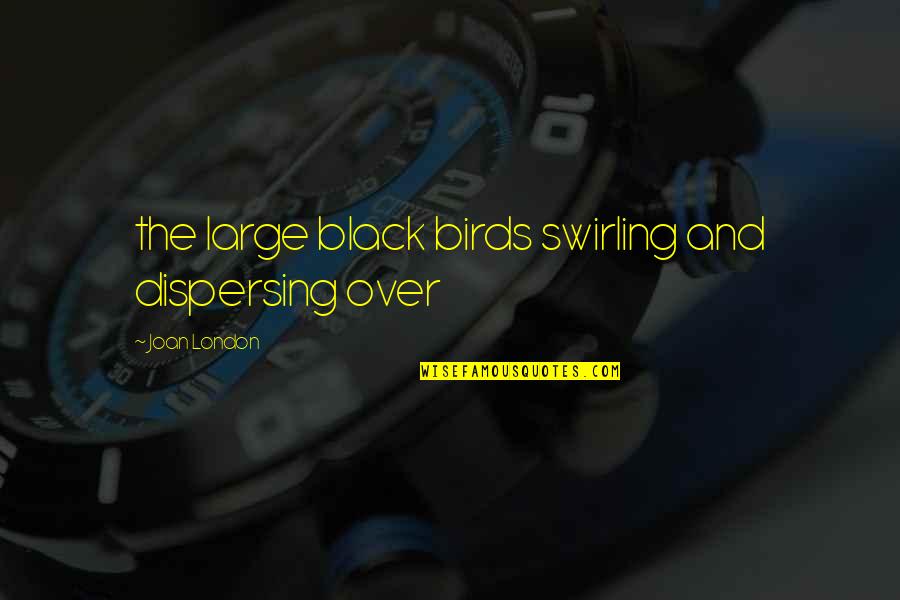 Chirians Quotes By Joan London: the large black birds swirling and dispersing over Chirians Quotes By Joan London: the large black birds swirling and dispersing over