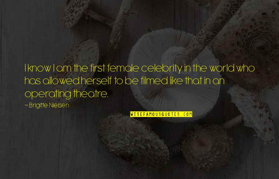 Chistes De Pepito Quotes By Brigitte Nielsen: I know I am the first female celebrity Chistes De Pepito Quotes By Brigitte Nielsen: I know I am the first female celebrity