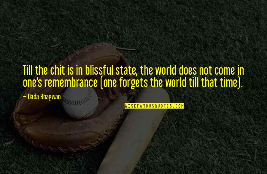 Chit Quotes By Dada Bhagwan: Till the chit is in blissful state, the