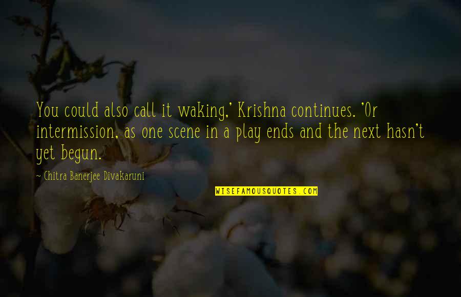 Chitra Banerjee Quotes By Chitra Banerjee Divakaruni: You could also call it waking,' Krishna continues.
