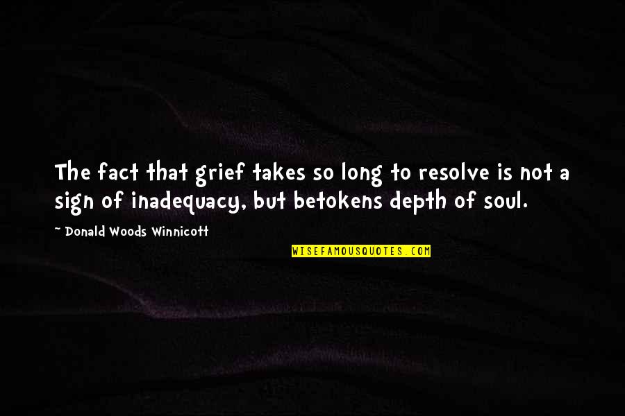 Chitta Quotes By Donald Woods Winnicott: The fact that grief takes so long to