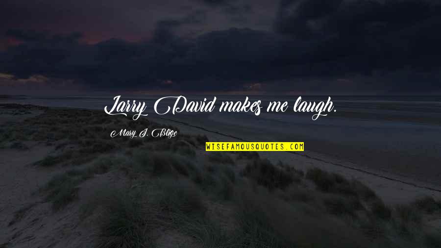 Chiyoko Kawai Quotes By Mary J. Blige: Larry David makes me laugh.