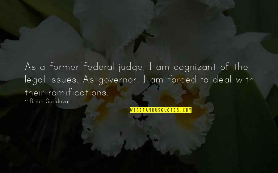 Chlamys Australis Quotes By Brian Sandoval: As a former federal judge, I am cognizant