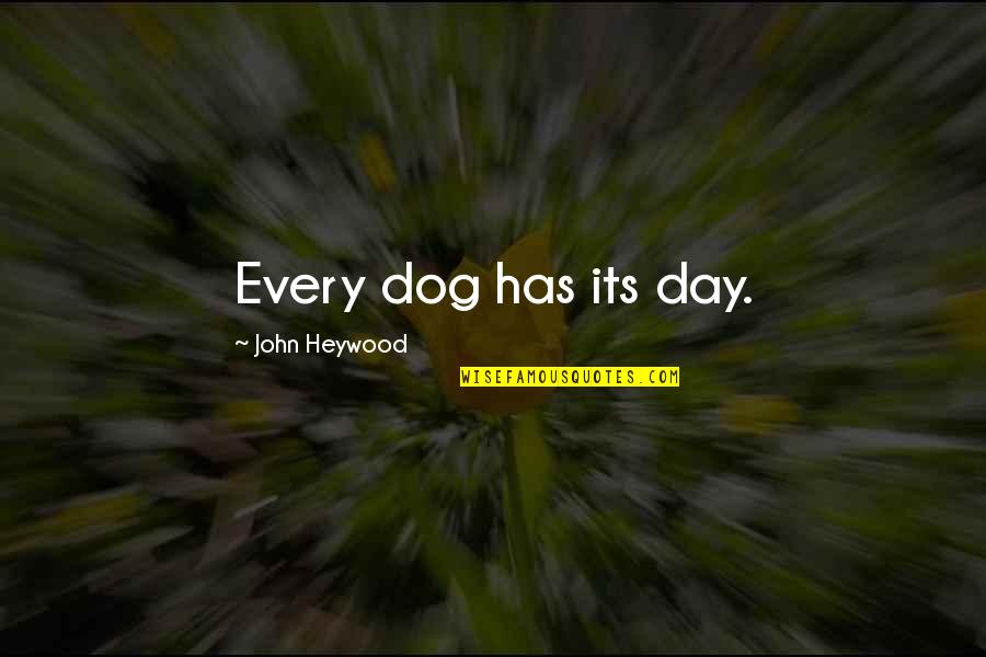 Chocolate And Stress Quotes By John Heywood: Every dog has its day.