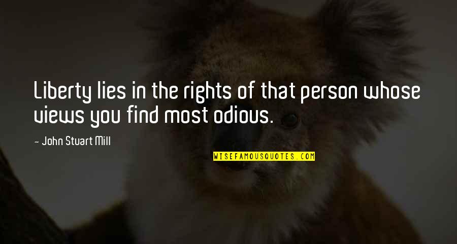 Chocolate Spread Quotes By John Stuart Mill: Liberty lies in the rights of that person Chocolate Spread Quotes By John Stuart Mill: Liberty lies in the rights of that person