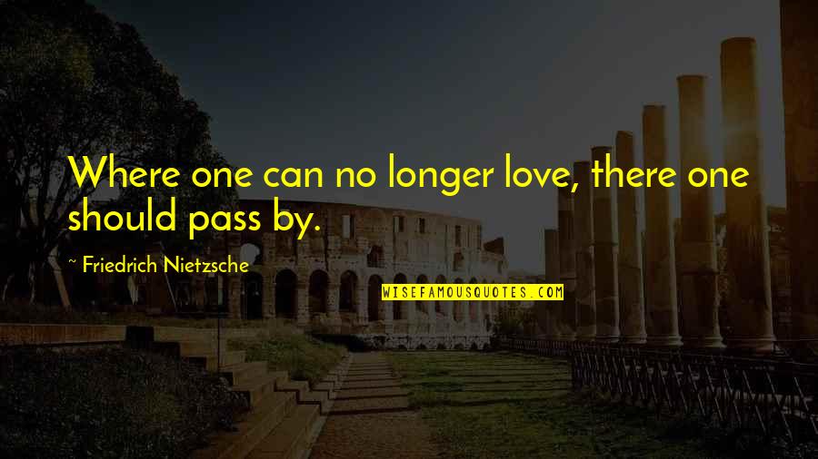 Chodn Kov Dla Ba Quotes By Friedrich Nietzsche: Where one can no longer love, there one