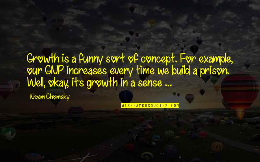 Chomsky's Quotes By Noam Chomsky: Growth is a funny sort of concept. For