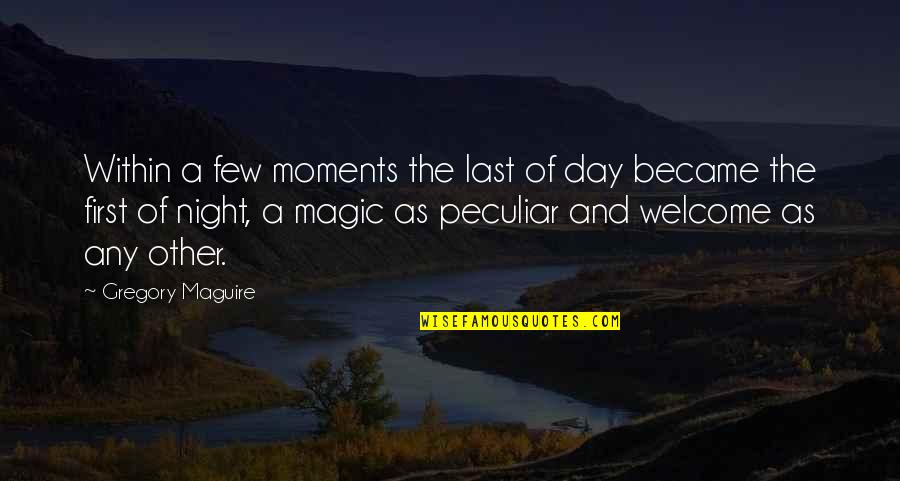 Choochy Face Quotes By Gregory Maguire: Within a few moments the last of day Choochy Face Quotes By Gregory Maguire: Within a few moments the last of day