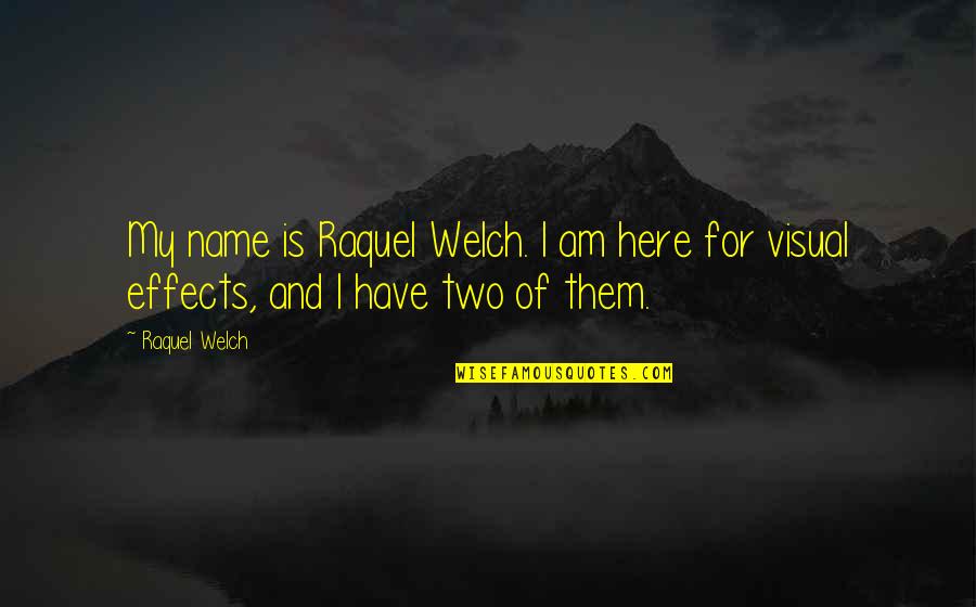 Choriki Sentai Quotes By Raquel Welch: My name is Raquel Welch. I am here