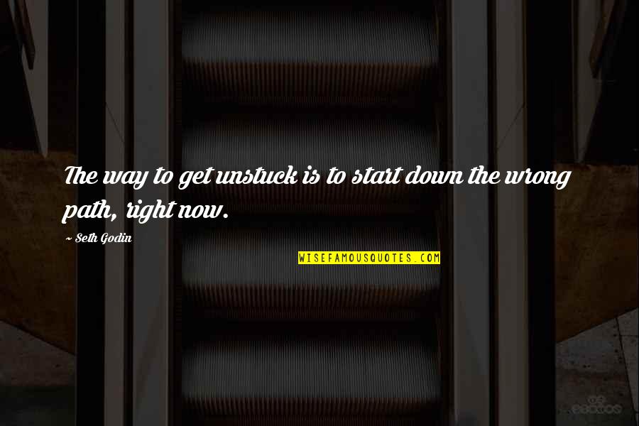 Chorobike Quotes By Seth Godin: The way to get unstuck is to start