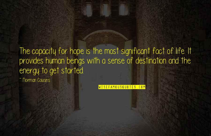 Chotecka Dorota Quotes By Norman Cousins: The capacity for hope is the most significant Chotecka Dorota Quotes By Norman Cousins: The capacity for hope is the most significant