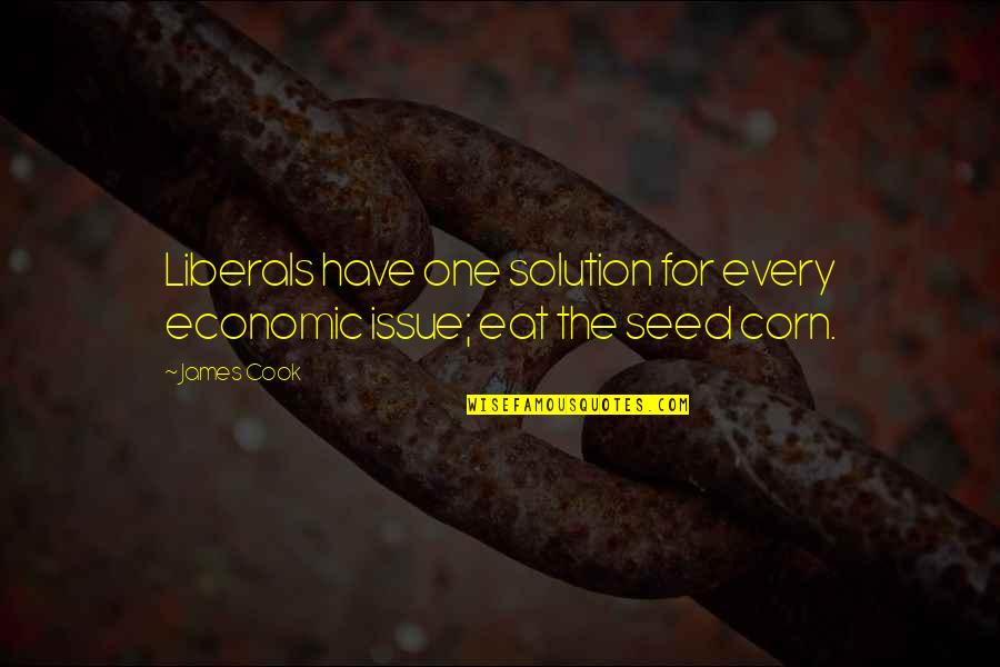 Chresten Quotes By James Cook: Liberals have one solution for every economic issue;