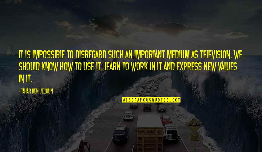 Chrestomathy Eden Quotes By Tahar Ben Jelloun: It is impossible to disregard such an important Chrestomathy Eden Quotes By Tahar Ben Jelloun: It is impossible to disregard such an important