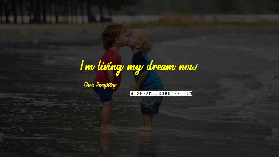 Chris Daughtry quotes: I'm living my dream now.