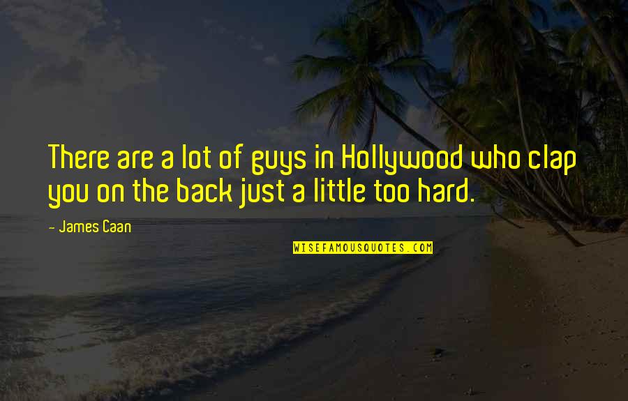 Chris De Wolfe Quotes By James Caan: There are a lot of guys in Hollywood