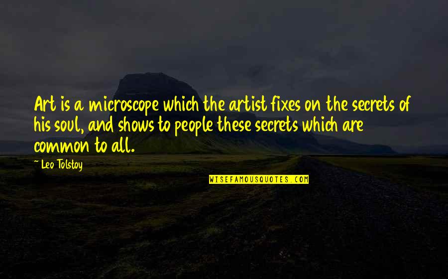 Chris Farley Weekend Update Quotes By Leo Tolstoy: Art is a microscope which the artist fixes Chris Farley Weekend Update Quotes By Leo Tolstoy: Art is a microscope which the artist fixes