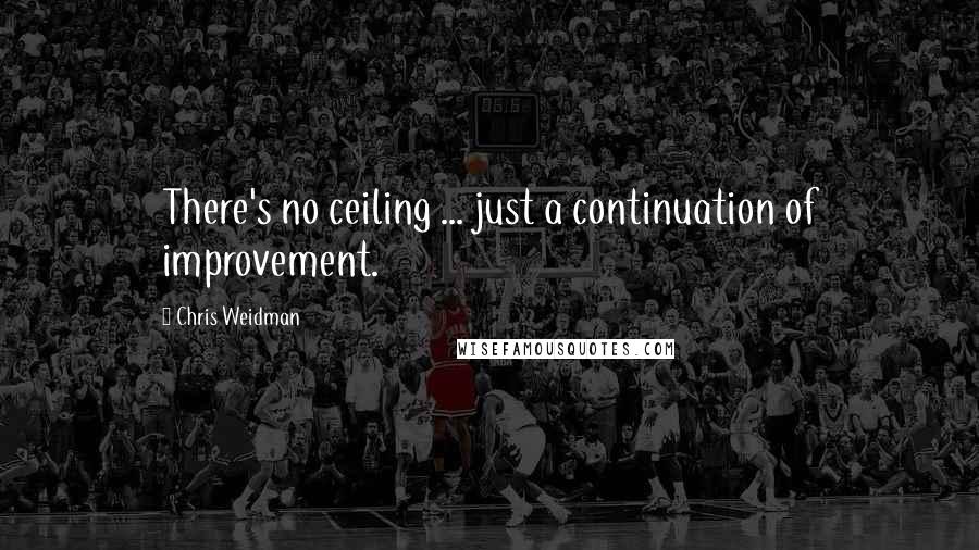 Chris Weidman quotes: There's no ceiling ... just a continuation of improvement.