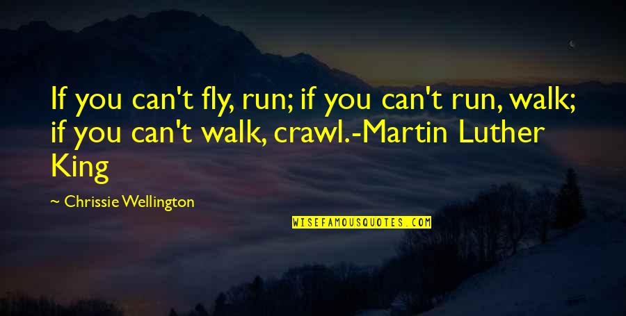 Chrissie Quotes By Chrissie Wellington: If you can't fly, run; if you can't