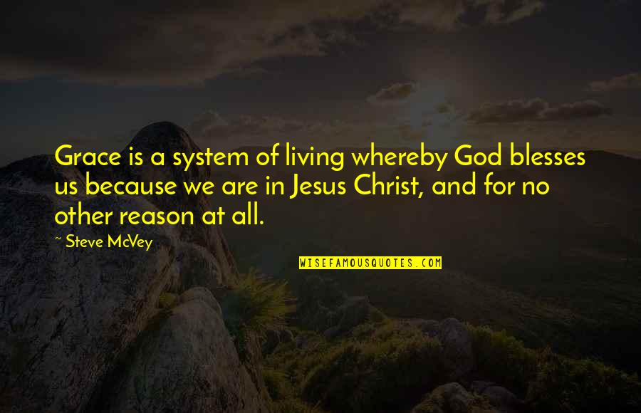 Christ In Us Quotes By Steve McVey: Grace is a system of living whereby God