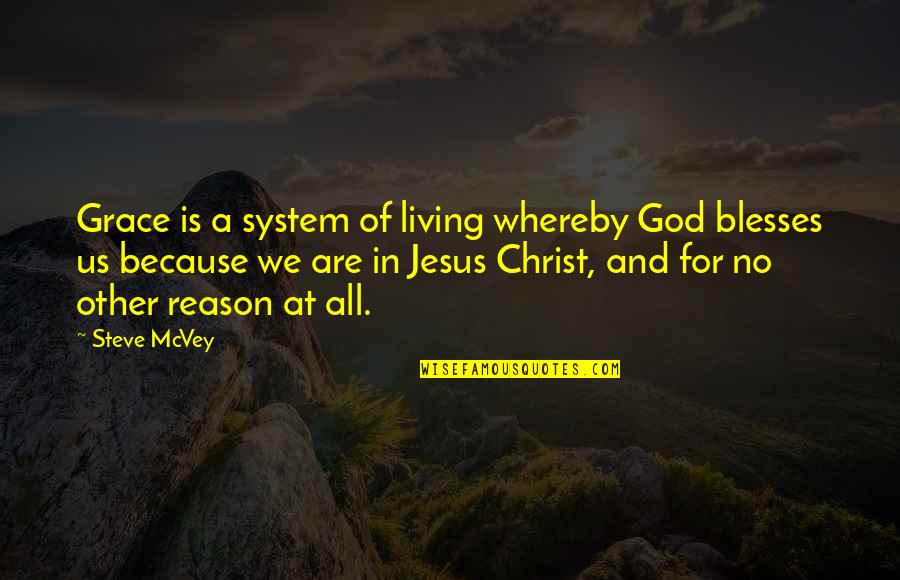 Christ In Us Quotes By Steve McVey: Grace is a system of living whereby God Christ In Us Quotes By Steve McVey: Grace is a system of living whereby God