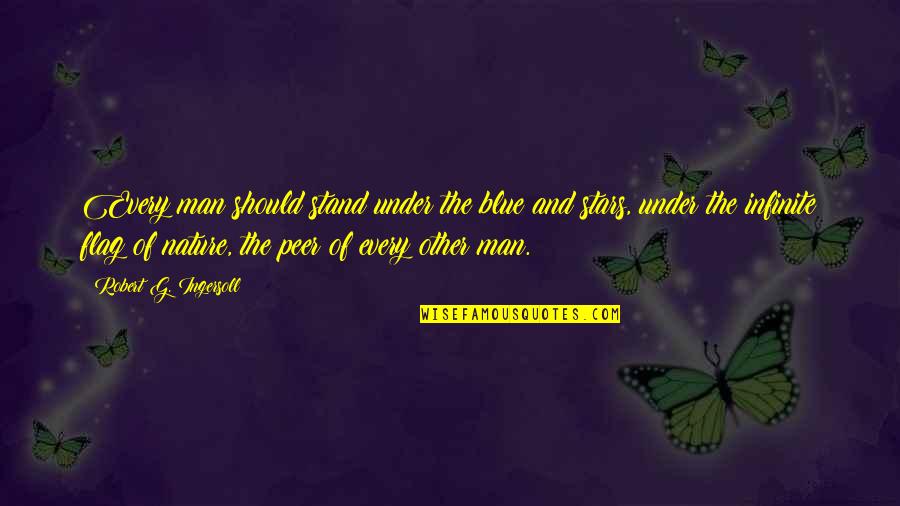 Christina Rasmussen Quotes By Robert G. Ingersoll: Every man should stand under the blue and