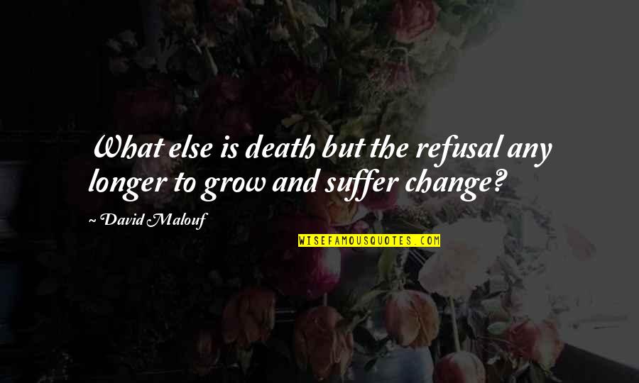 Christine Hewitt Quotes By David Malouf: What else is death but the refusal any