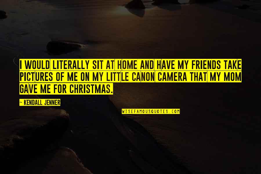Christmas And Friends Quotes By Kendall Jenner: I would literally sit at home and have