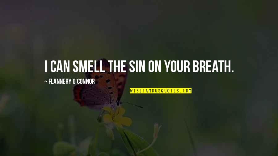 Christmas And New Year 2014 Quotes By Flannery O'Connor: I can smell the sin on your breath.
