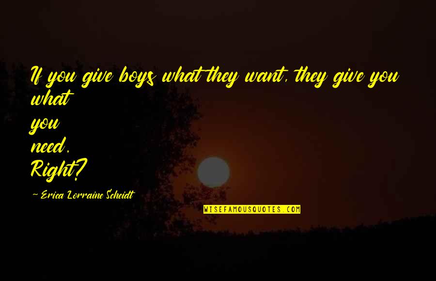 Christmas Card Holder Quotes By Erica Lorraine Scheidt: If you give boys what they want, they