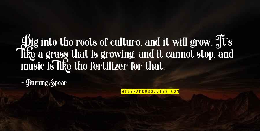 Christmas Carol Isolation Quotes By Burning Spear: Dig into the roots of culture, and it