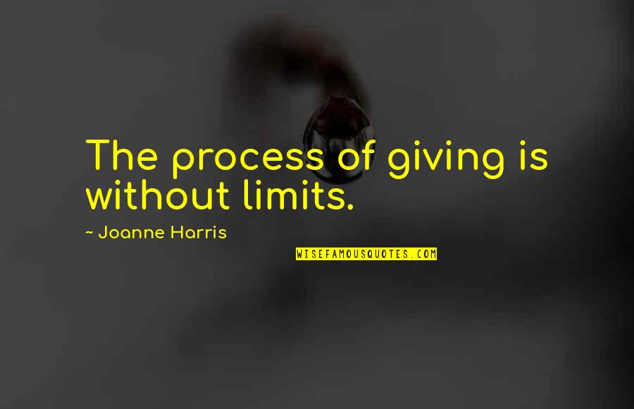 Christmas Lunch With Friends Quotes By Joanne Harris: The process of giving is without limits.