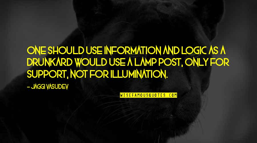 Christofides Quotes By Jaggi Vasudev: One should use information and logic as a