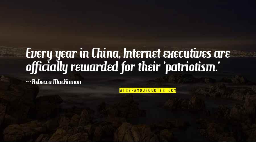 Christofis Alexander Quotes By Rebecca MacKinnon: Every year in China, Internet executives are officially