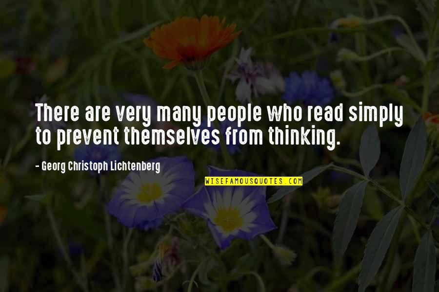Christoph Quotes By Georg Christoph Lichtenberg: There are very many people who read simply