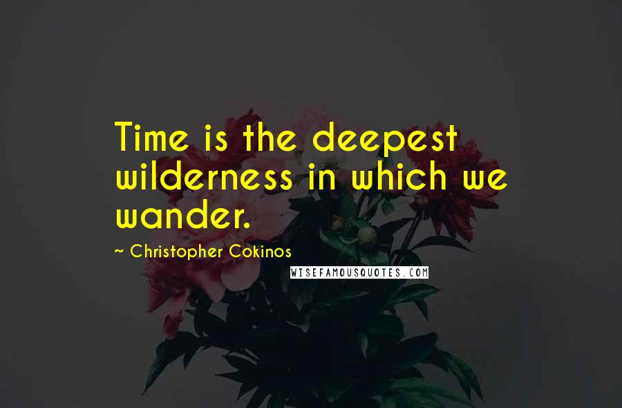 Christopher Cokinos quotes: Time is the deepest wilderness in which we wander.