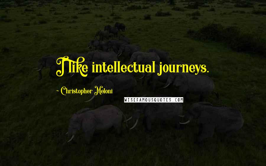 Christopher Meloni quotes: I like intellectual journeys.