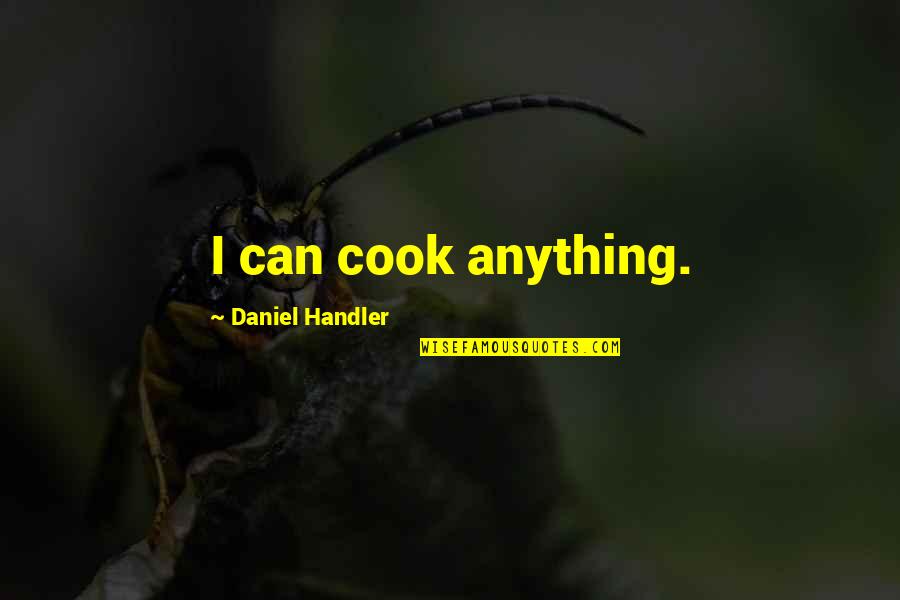 Christs Love Quotes By Daniel Handler: I can cook anything.