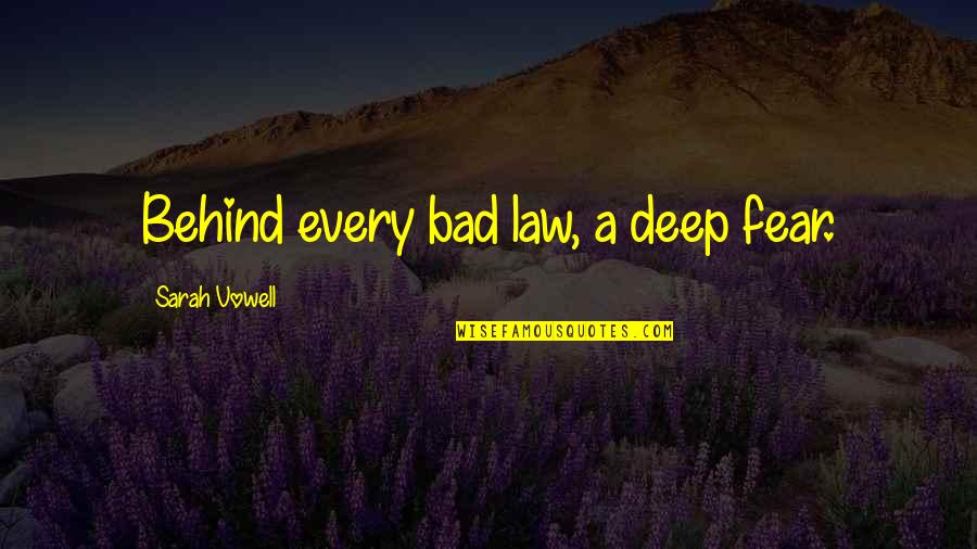 Chromebook Type Smart Quotes By Sarah Vowell: Behind every bad law, a deep fear.