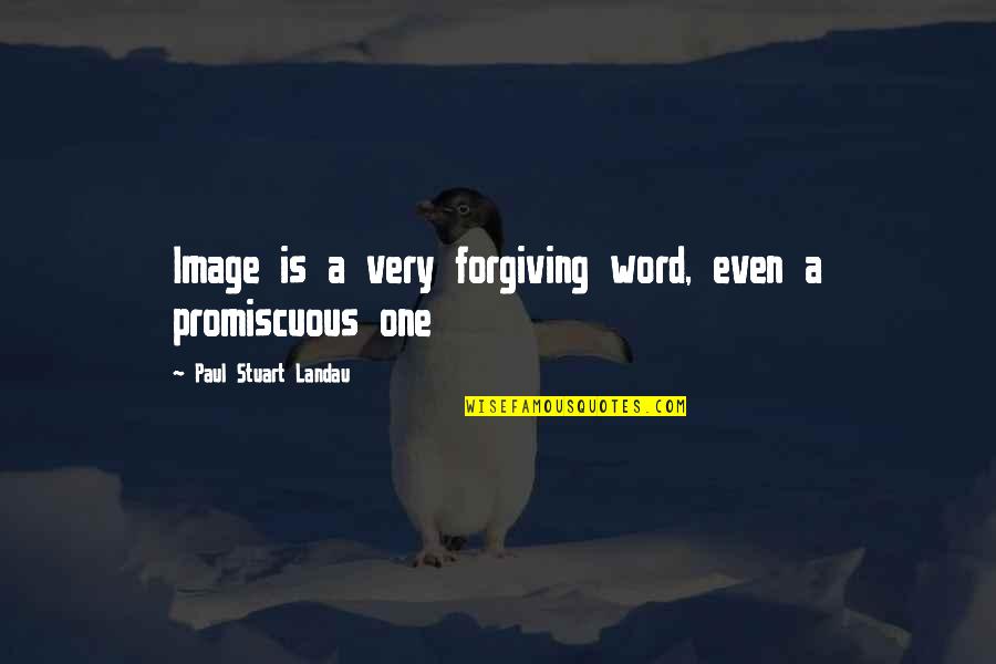 Chronoguard Quotes By Paul Stuart Landau: Image is a very forgiving word, even a Chronoguard Quotes By Paul Stuart Landau: Image is a very forgiving word, even a