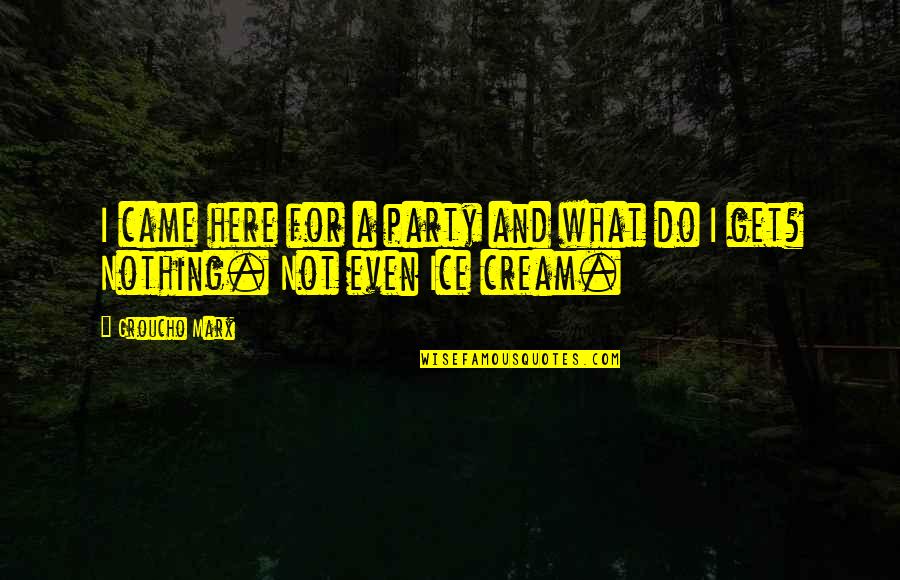Chrysolite Gemstone Quotes By Groucho Marx: I came here for a party and what