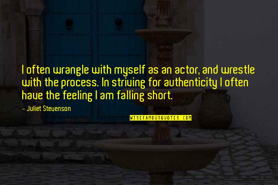 Chug Mug Quotes By Juliet Stevenson: I often wrangle with myself as an actor, Chug Mug Quotes By Juliet Stevenson: I often wrangle with myself as an actor,