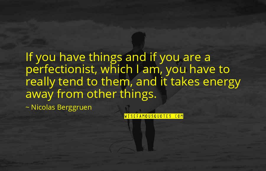 Chuis Je Quotes By Nicolas Berggruen: If you have things and if you are