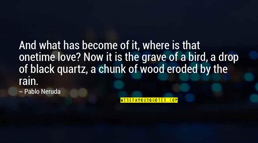 Chunk Quotes By Pablo Neruda: And what has become of it, where is