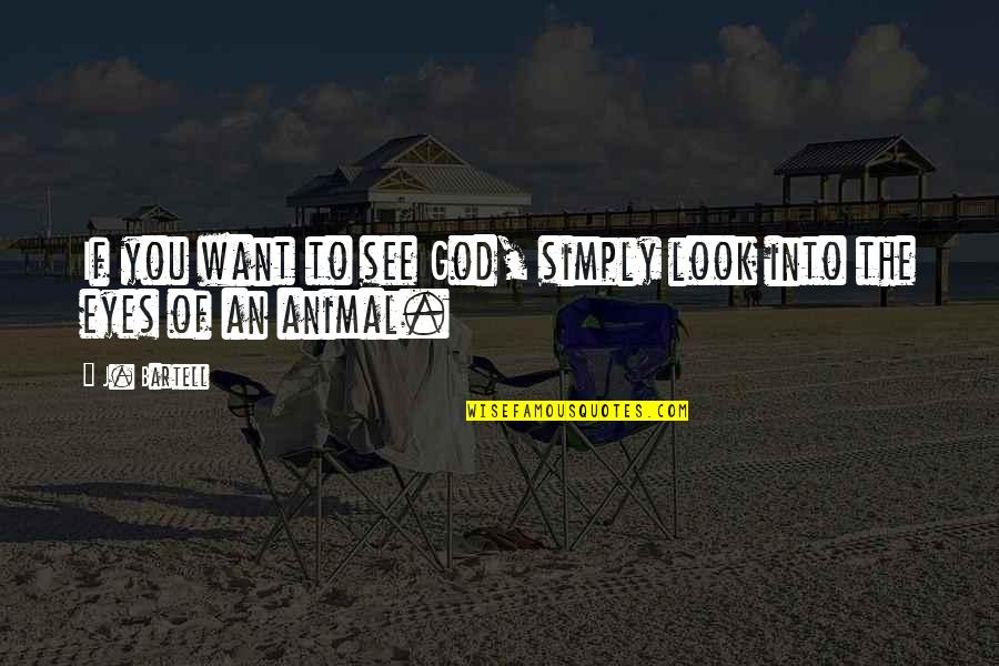 Chupinski Quotes By J. Bartell: If you want to see God, simply look
